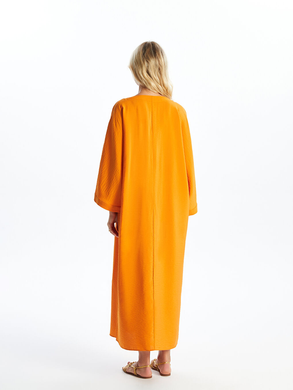 Women's V Neck Regular Dress -S4AJ92Z8-GJW