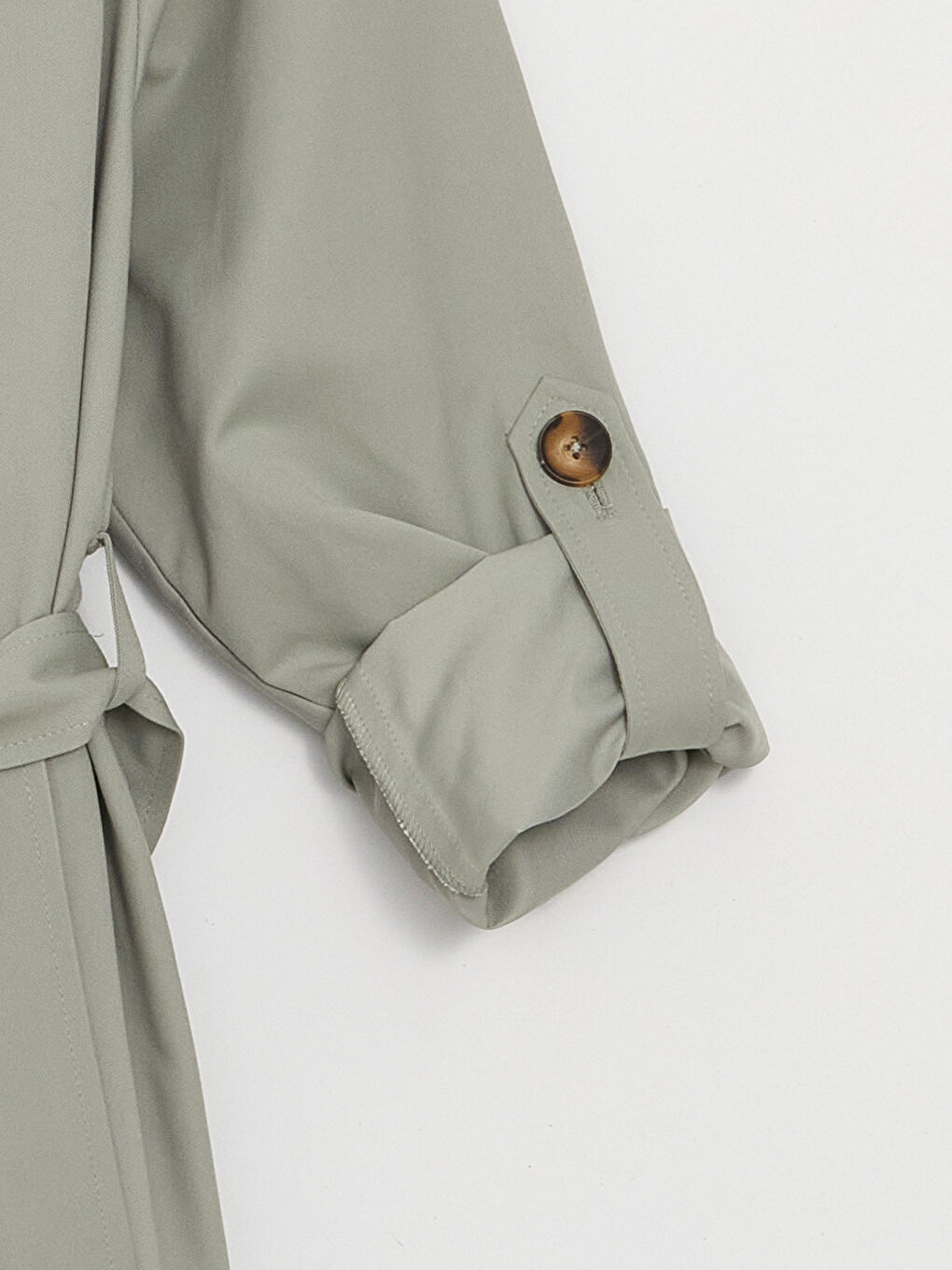 Women's Jacket Collar Plain Trench Coat -S4AJ95Z8-GBN