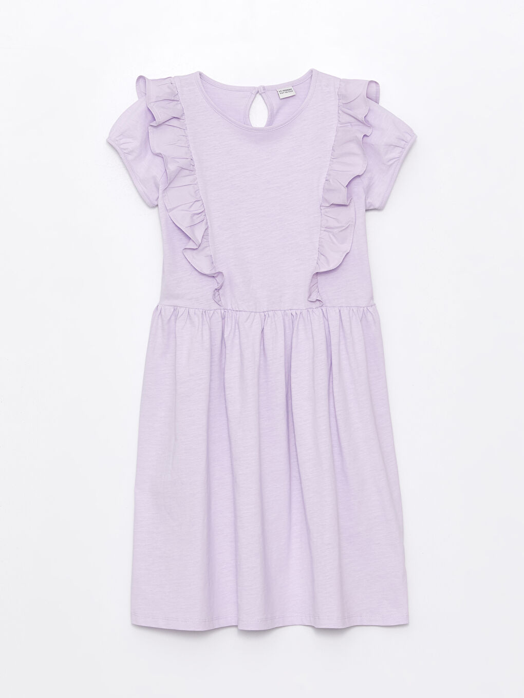 Crew Neck Short Sleeve Girls' Dress -S4AK16Z4-G0W