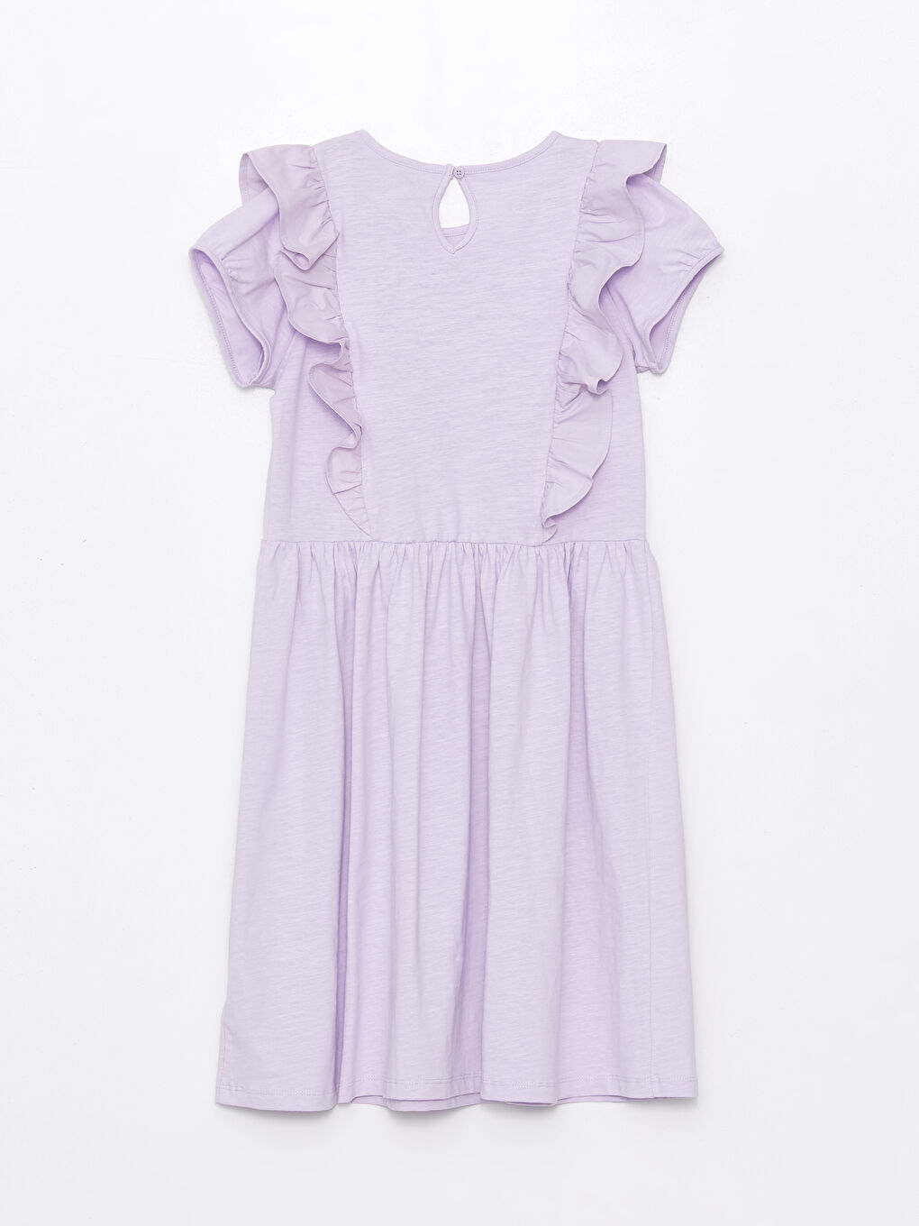 Crew Neck Short Sleeve Girls' Dress -S4AK16Z4-G0W