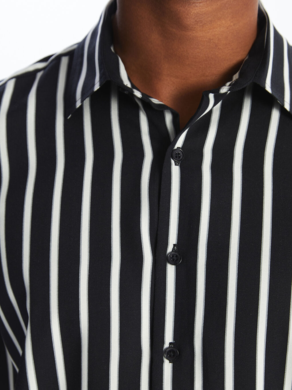 SOUTHBLUE Regular Fit Short Sleeve Striped Viscose Men's