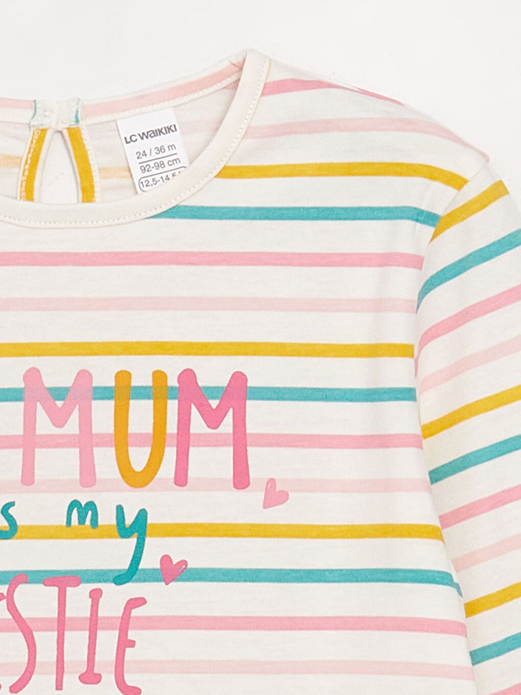 Crew Neck Striped Baby Girls' T-Shirt 2 Pack -S4AK91Z1-GAT