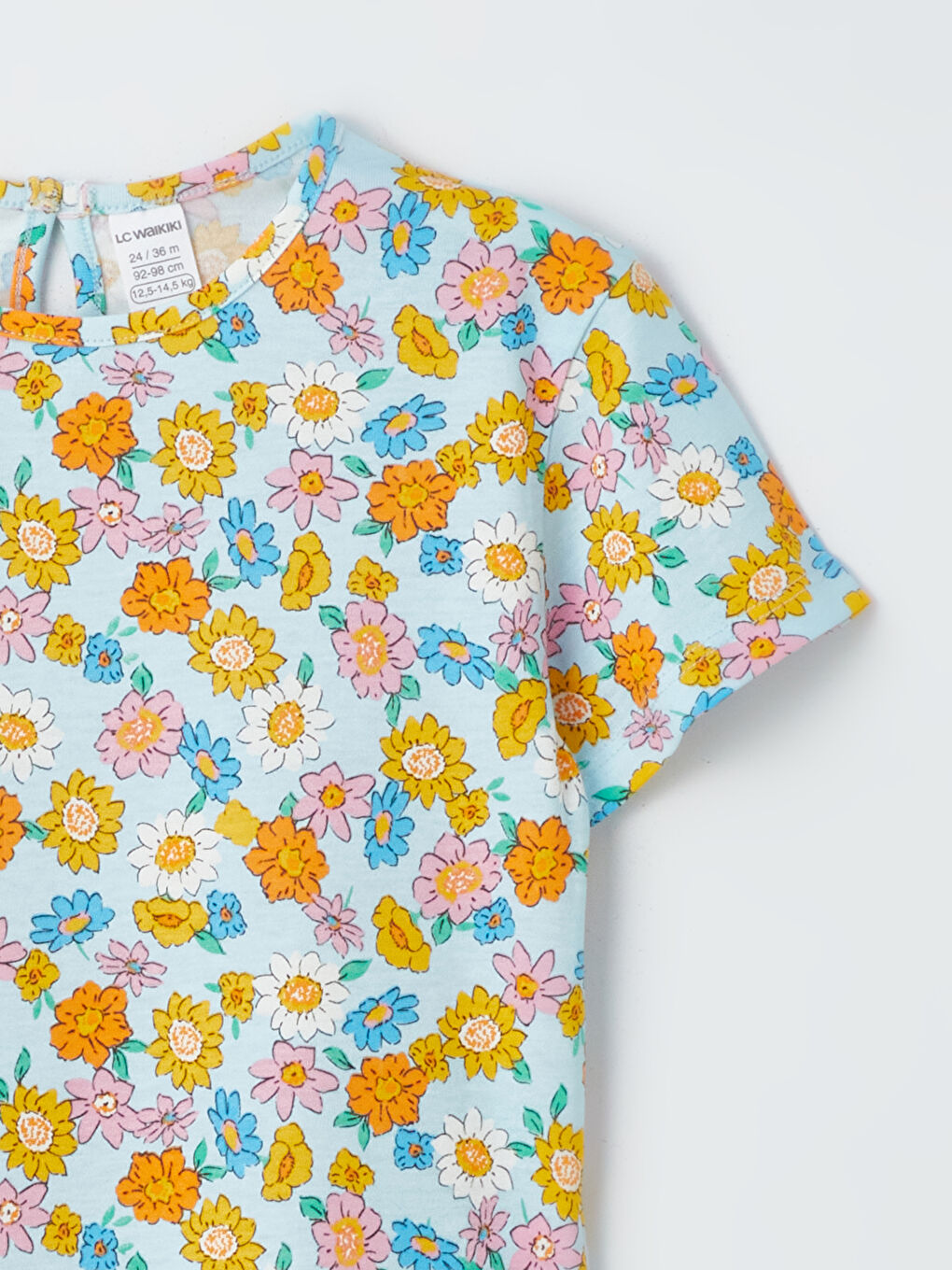 Printed Crew Neck Short Sleeve Baby Girls' T-Shirt 2 Pack -S4AK98Z1-Q6K