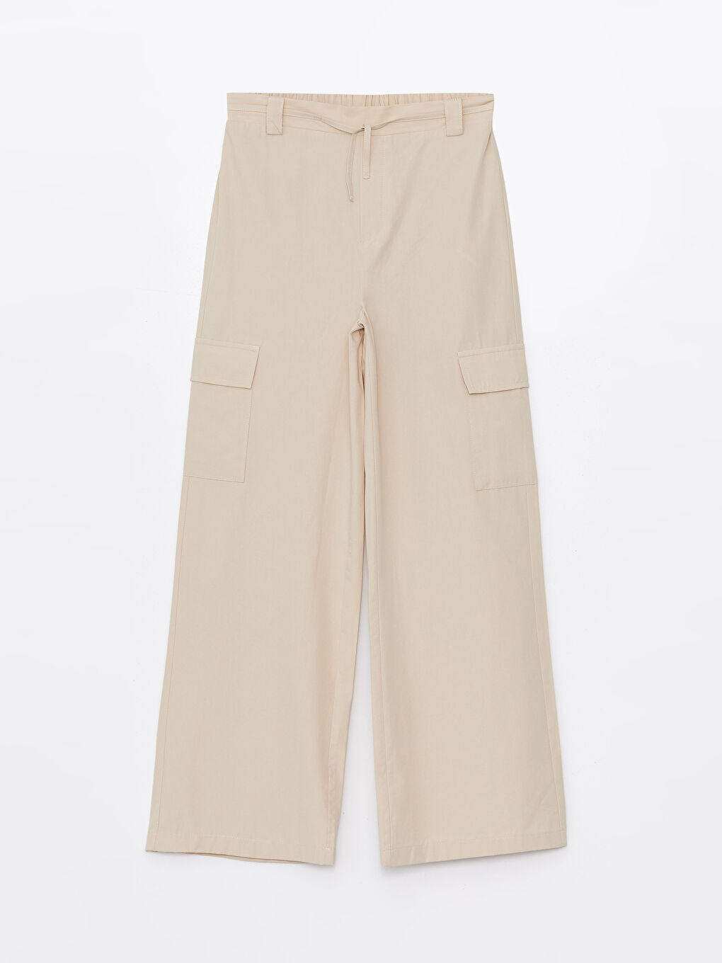 Брюки карго для девочек с эластичным поясом и широкими штанинами