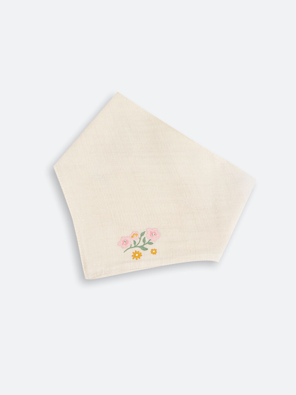 Çiçek Baskılı Kız Bebek Mama Önlüğü-1