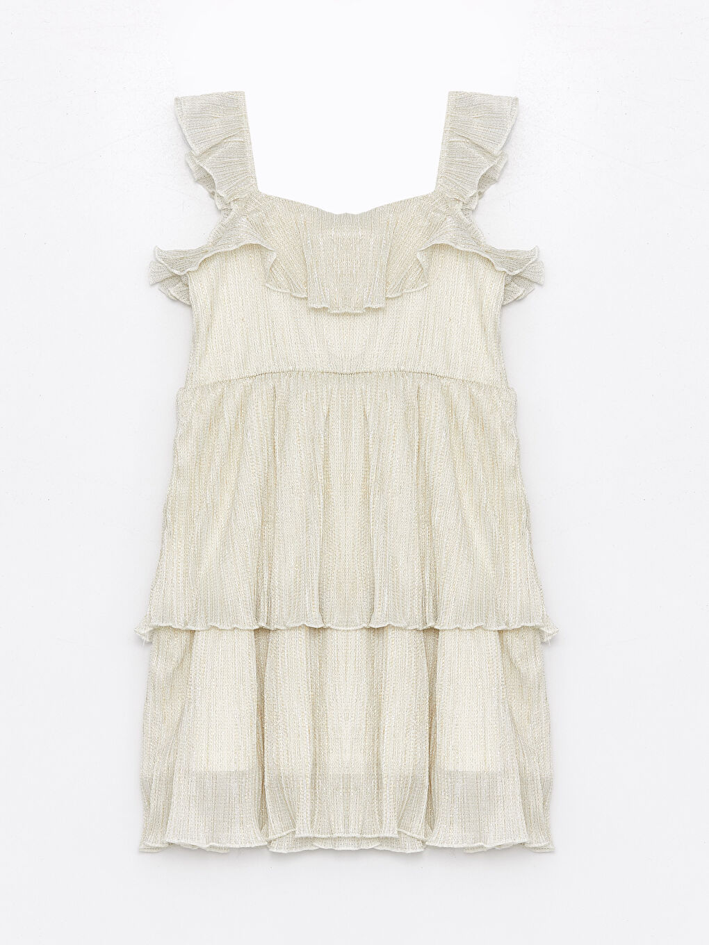 Square Neck Girls' Dress -S4AN26Z4-QVQ