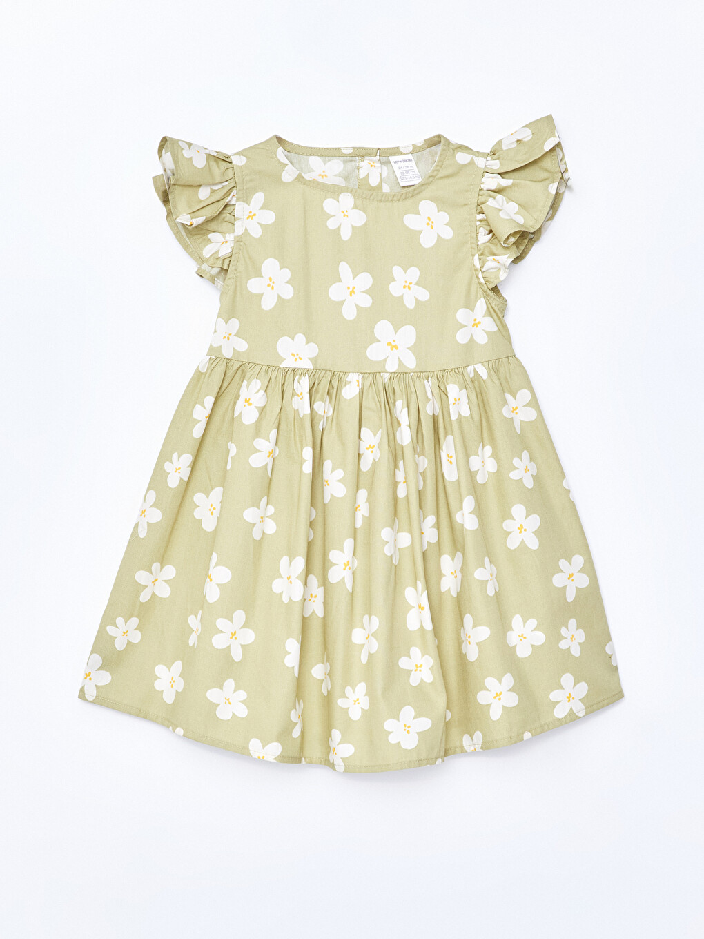 Crew Neck Floral Baby Girls' Dress