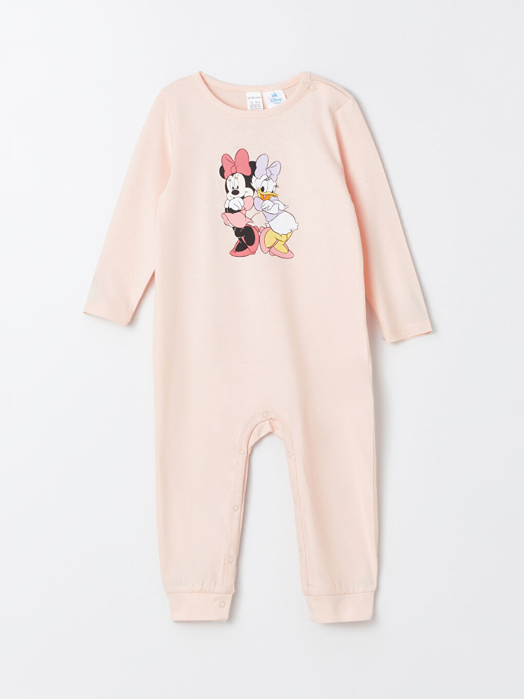 Crew Neck Long Sleeve Minnie Mouse Printed Baby Girls' Jumpsuit 2 Pack -S4AN40Z1-LRA