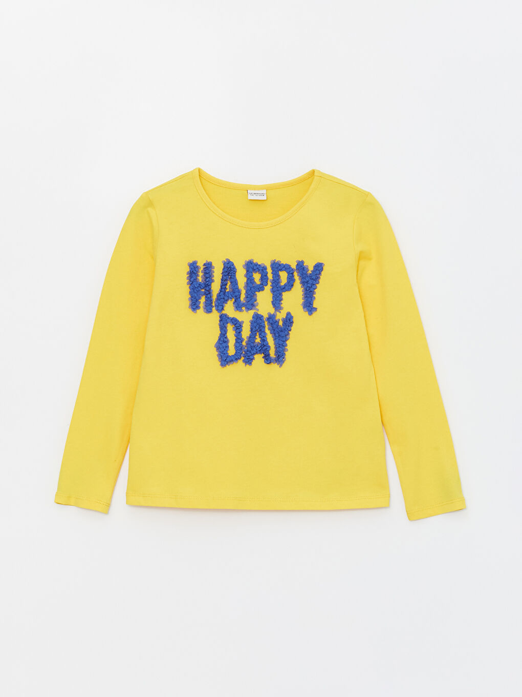 Crew Neck Long Sleeve Girl T-Shirt -S4AN49Z4-FVT