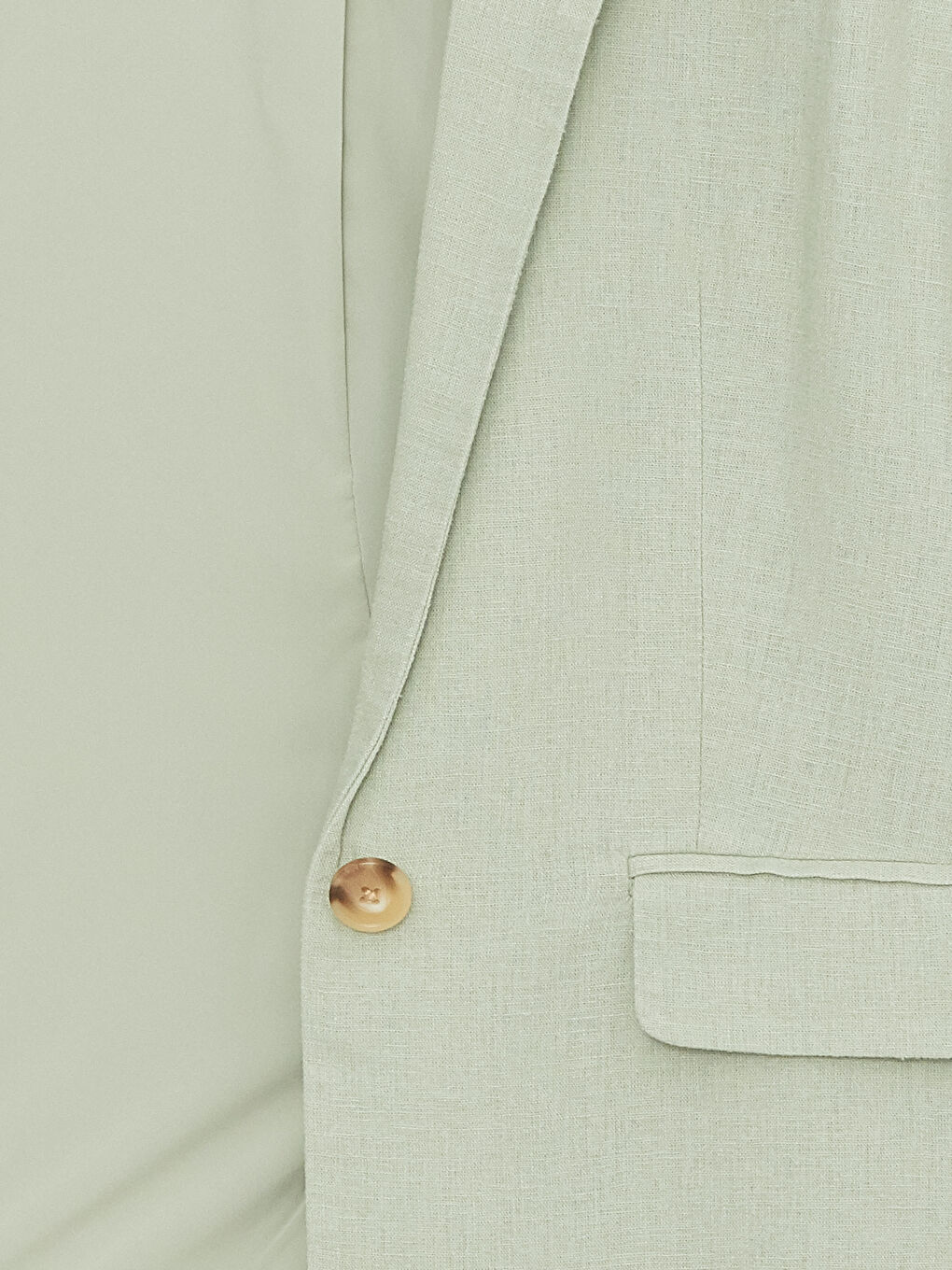 Plain Long Sleeve Linen Blend Women's Blazer Jacket-7