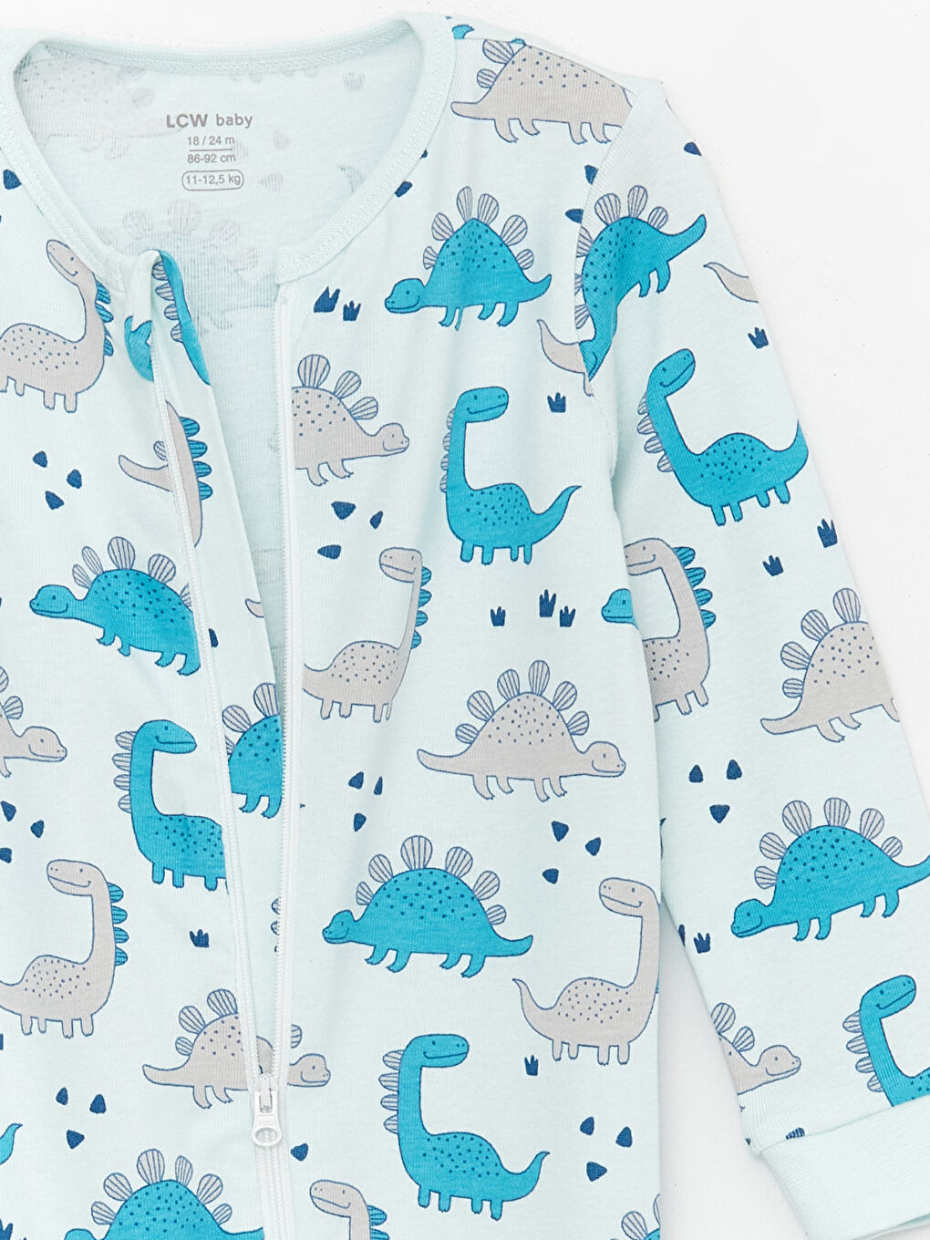Crew Neck Printed Baby Boys' Jumpsuit 2 Pack -S4AN70Z1-LQT