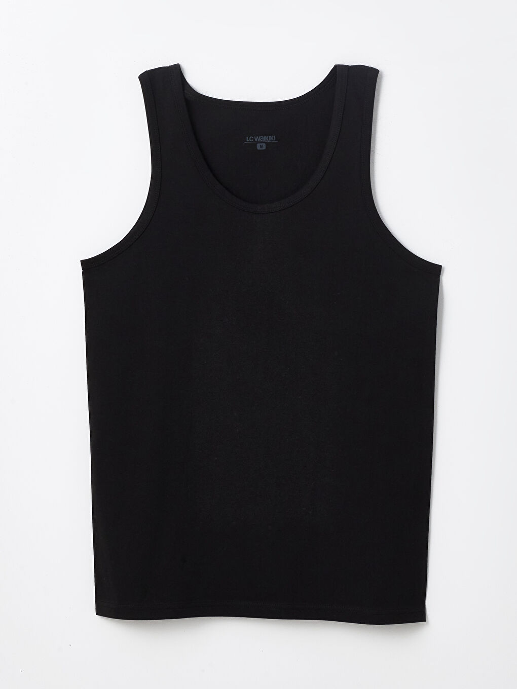 Siyah U Yaka Penye Erkek Atlet