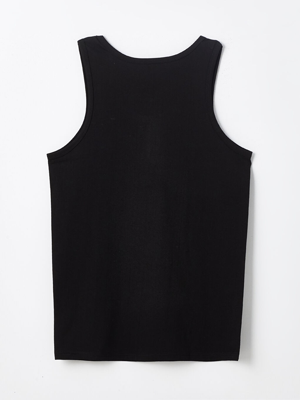 Siyah U Yaka Penye Erkek Atlet-1