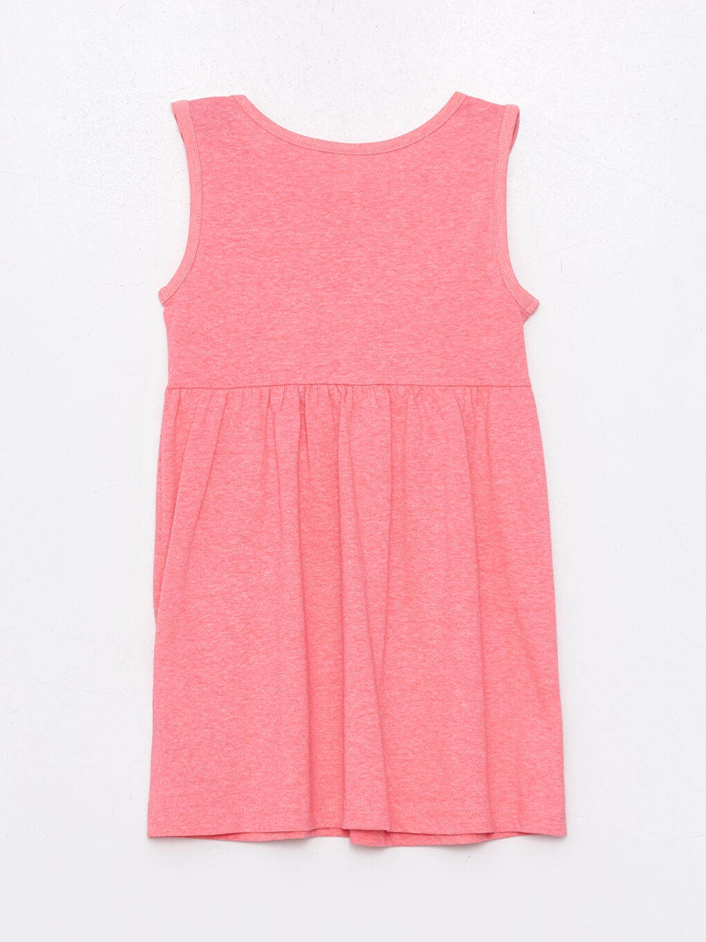 Crew Neck Sleeveless Printed Baby Girls' Dress-1