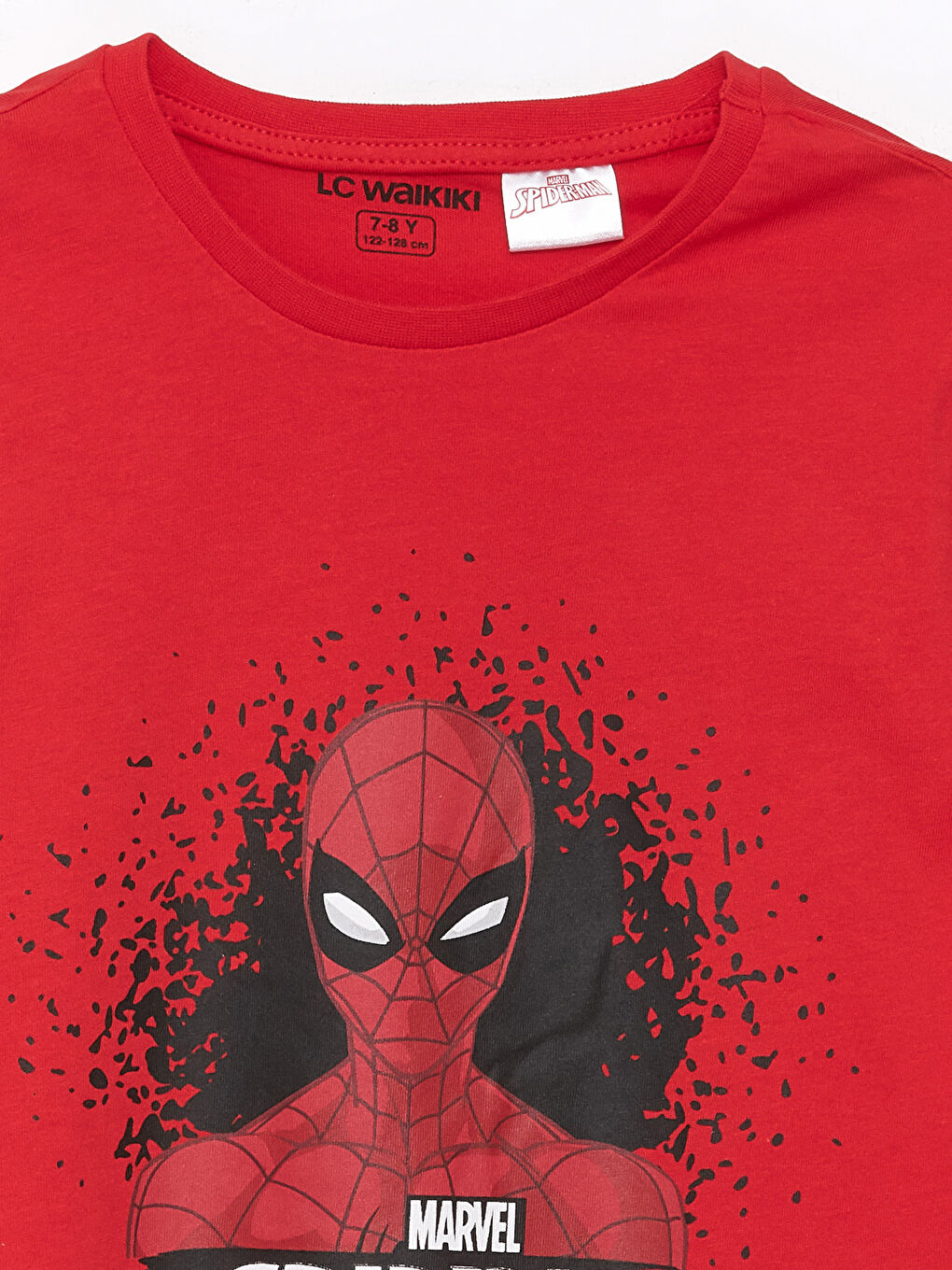 Crew Neck Spider-Man Printed Short Sleeve Boy's Short Pajamas Set -S4AO52Z4-HNK