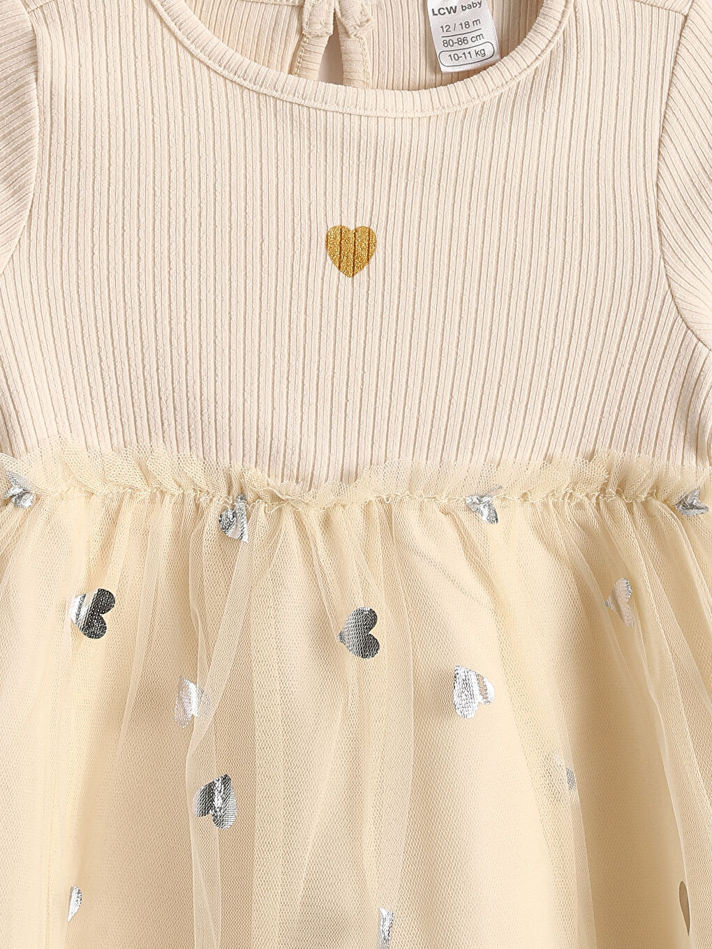Crew Neck Long Sleeve Baby Girl Dress -S4AO59Z1-FF7