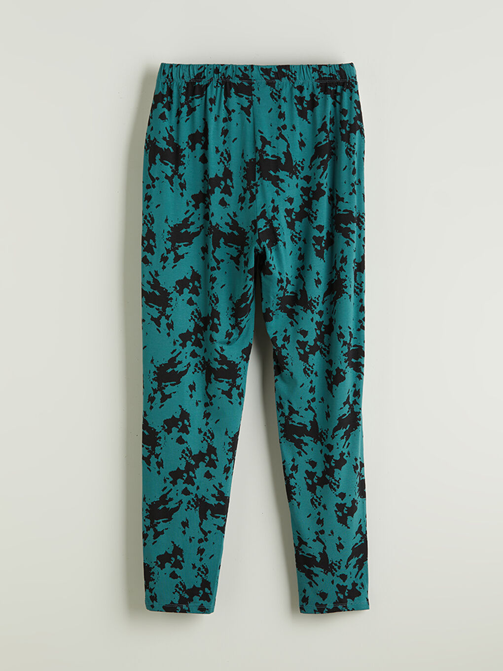 Elasticated Waist Relaxed Fit Patterned Women's Trousers-15