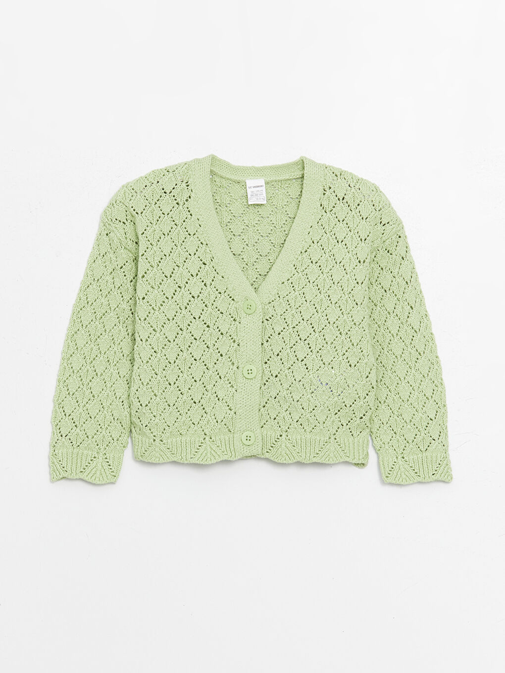 Кардиган для малышек девочек с V-образным вырезом из трикотажа