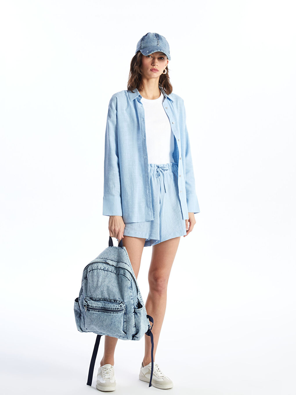 LCW ACCESSORIES Mavi Denim Kadın Sırt Çantası - 1