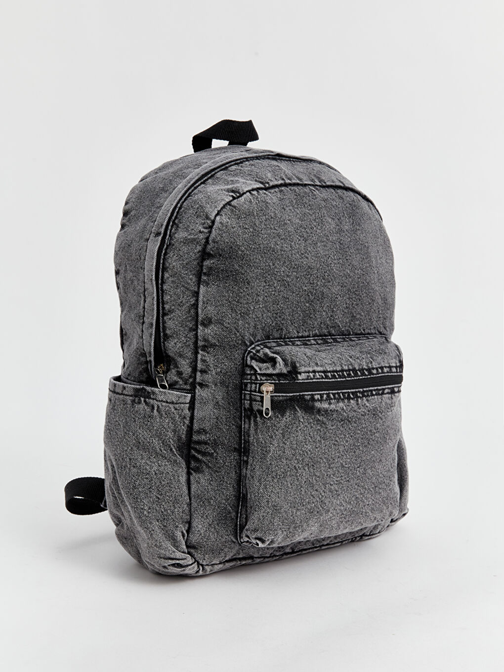 Antrasit Denim Kadın Sırt Çantası-3