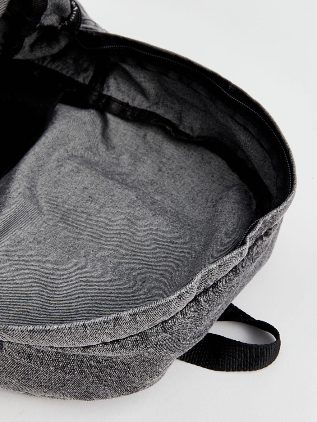 Antrasit Denim Kadın Sırt Çantası-5