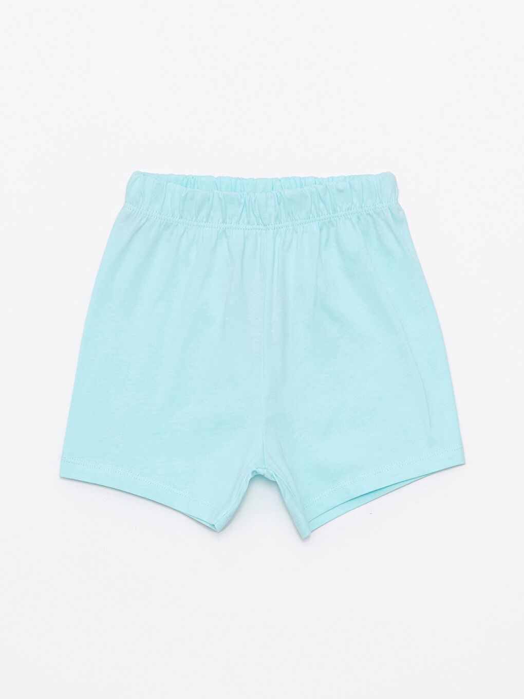 Pembe Beli Lastikli Basic Kız Bebek Şort 5'li-2