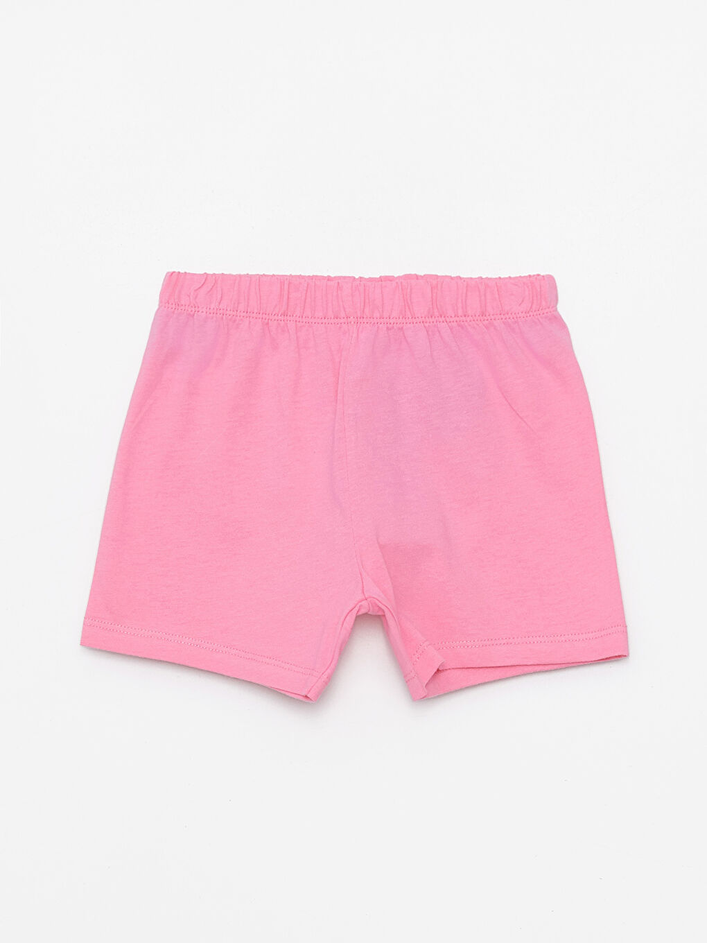 Pembe Beli Lastikli Basic Kız Bebek Şort 5'li-5