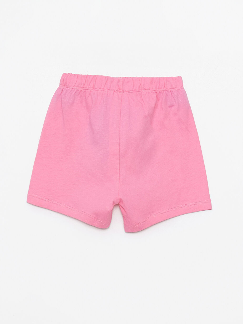 Pembe Beli Lastikli Basic Kız Bebek Şort 5'li-6