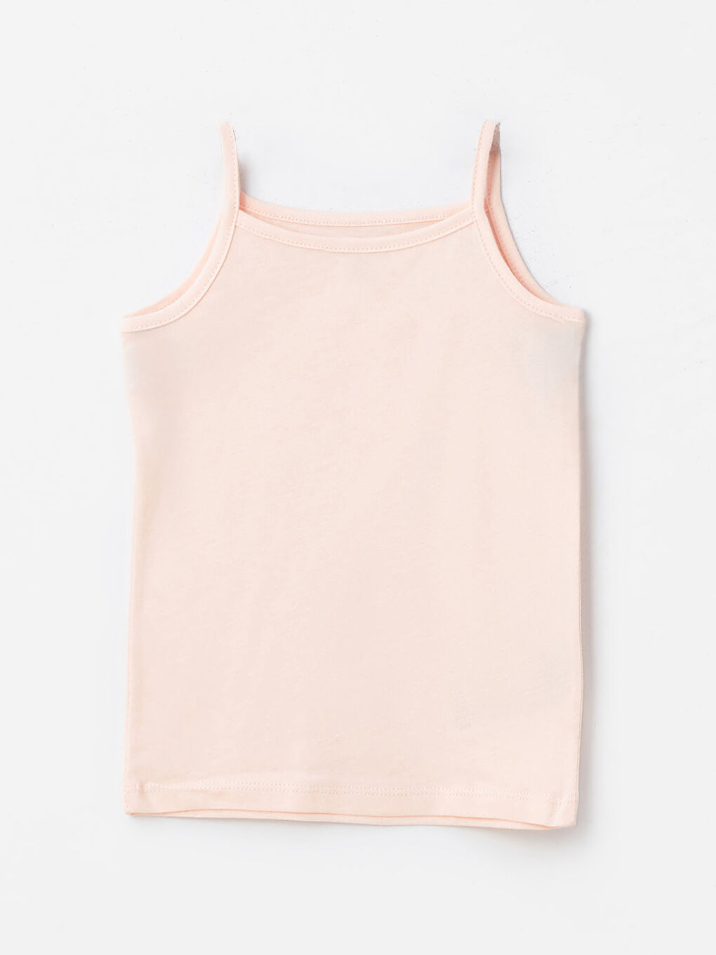 Ekru Askılı Pamuklu Kız Bebek Atlet 2'li-2