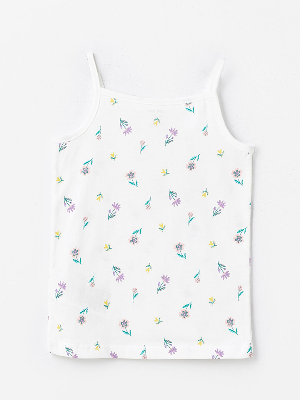 Ekru Askılı Pamuklu Kız Bebek Atlet 2'li-3