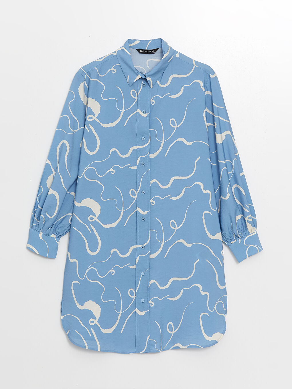 Patterned Women's Shirt Tunic -S4AQ08Z8-LQQ