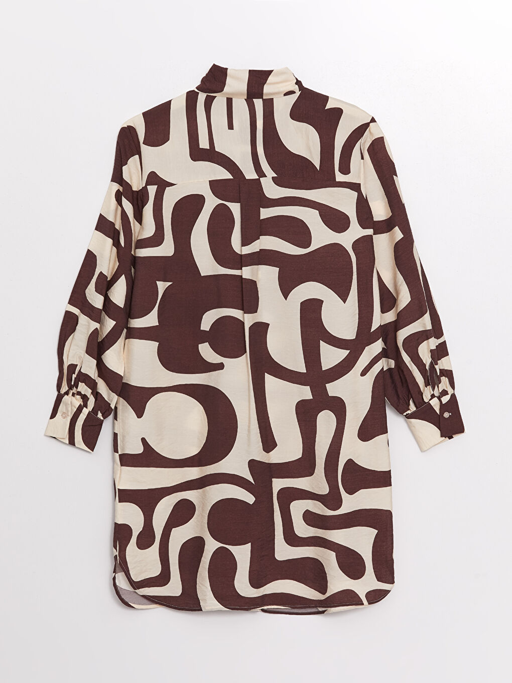 Patterned Women's Shirt Tunic -S4AQ08Z8-LQY
