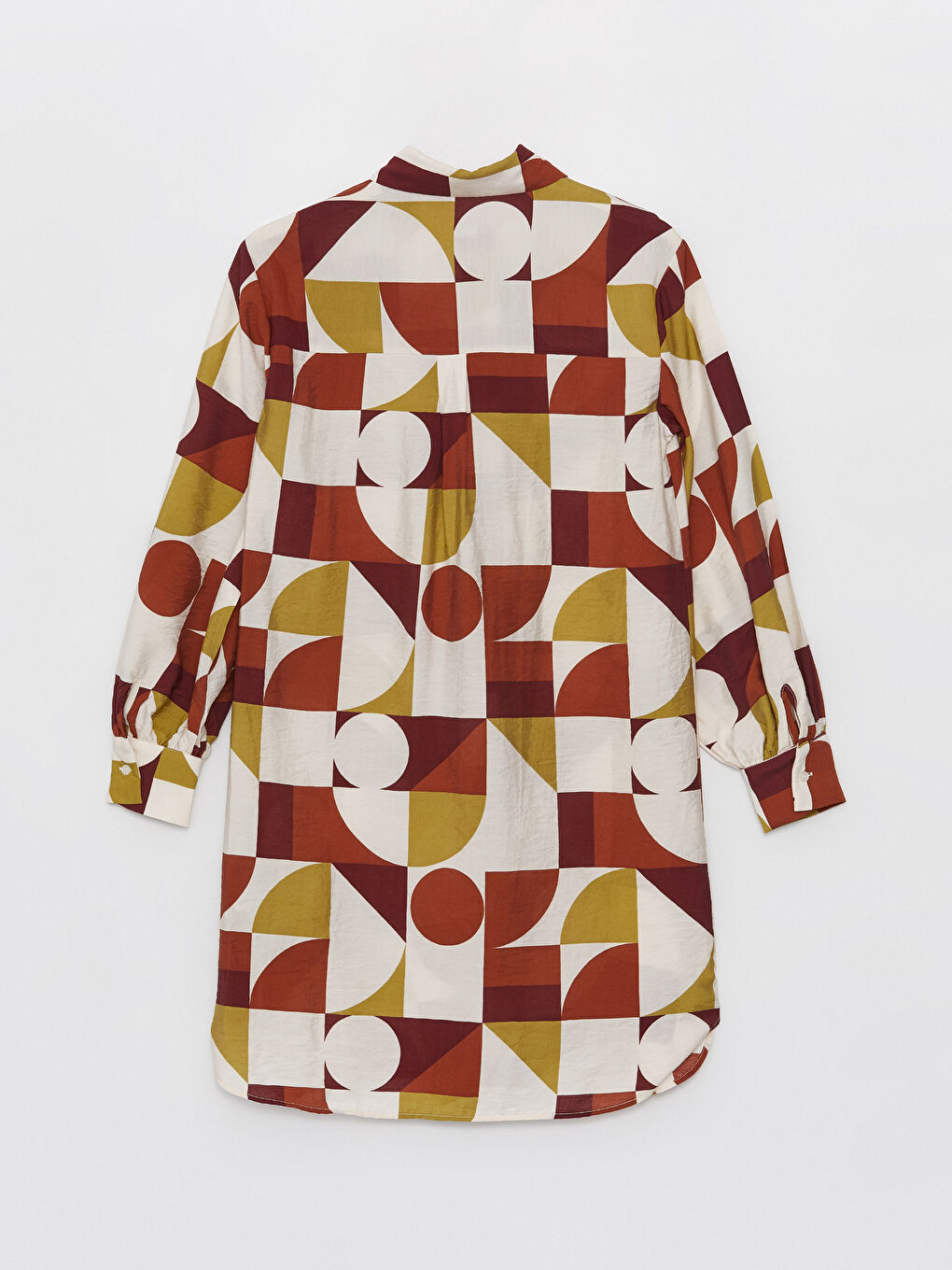 Patterned Women's Shirt Tunic -S4AQ08Z8-LR0