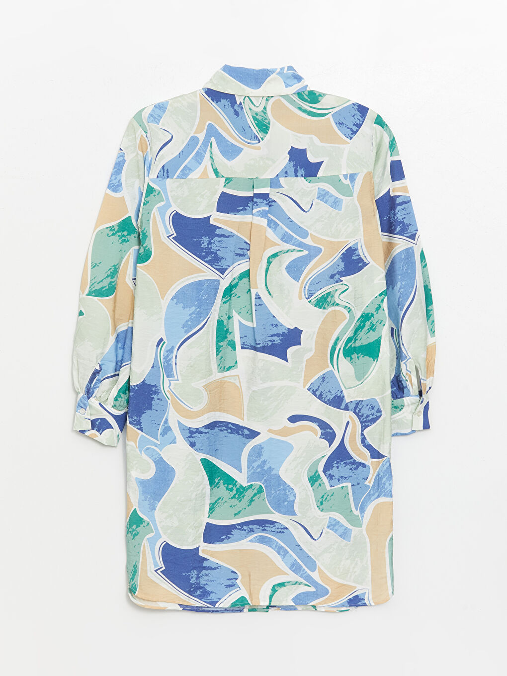 Patterned Women's Shirt Tunic -S4AQ08Z8-LRR