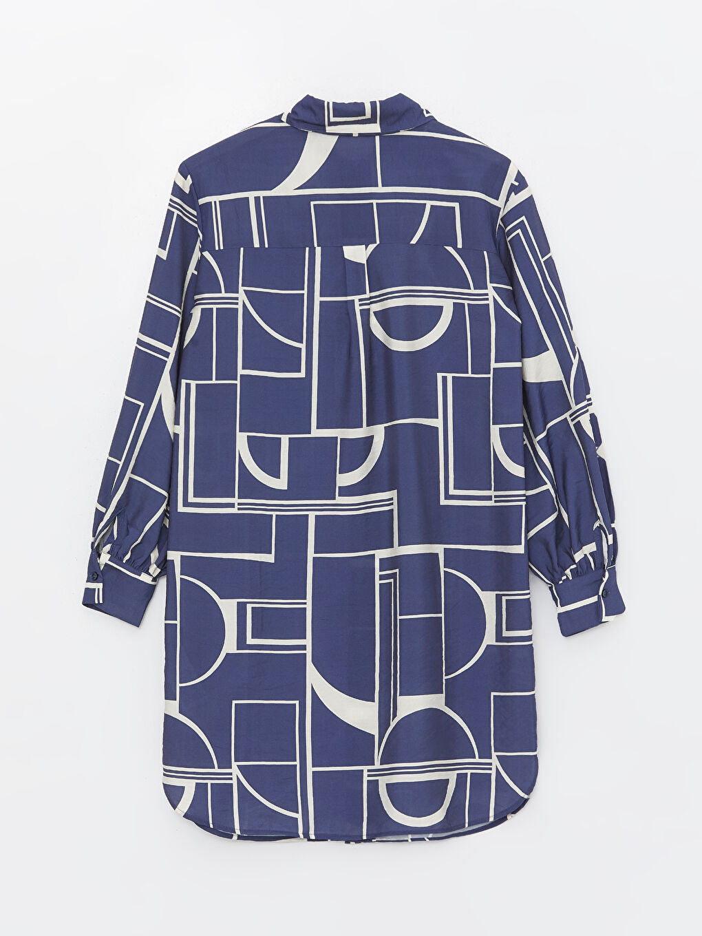 Patterned Women's Shirt Tunic -S4AQ08Z8-LSJ