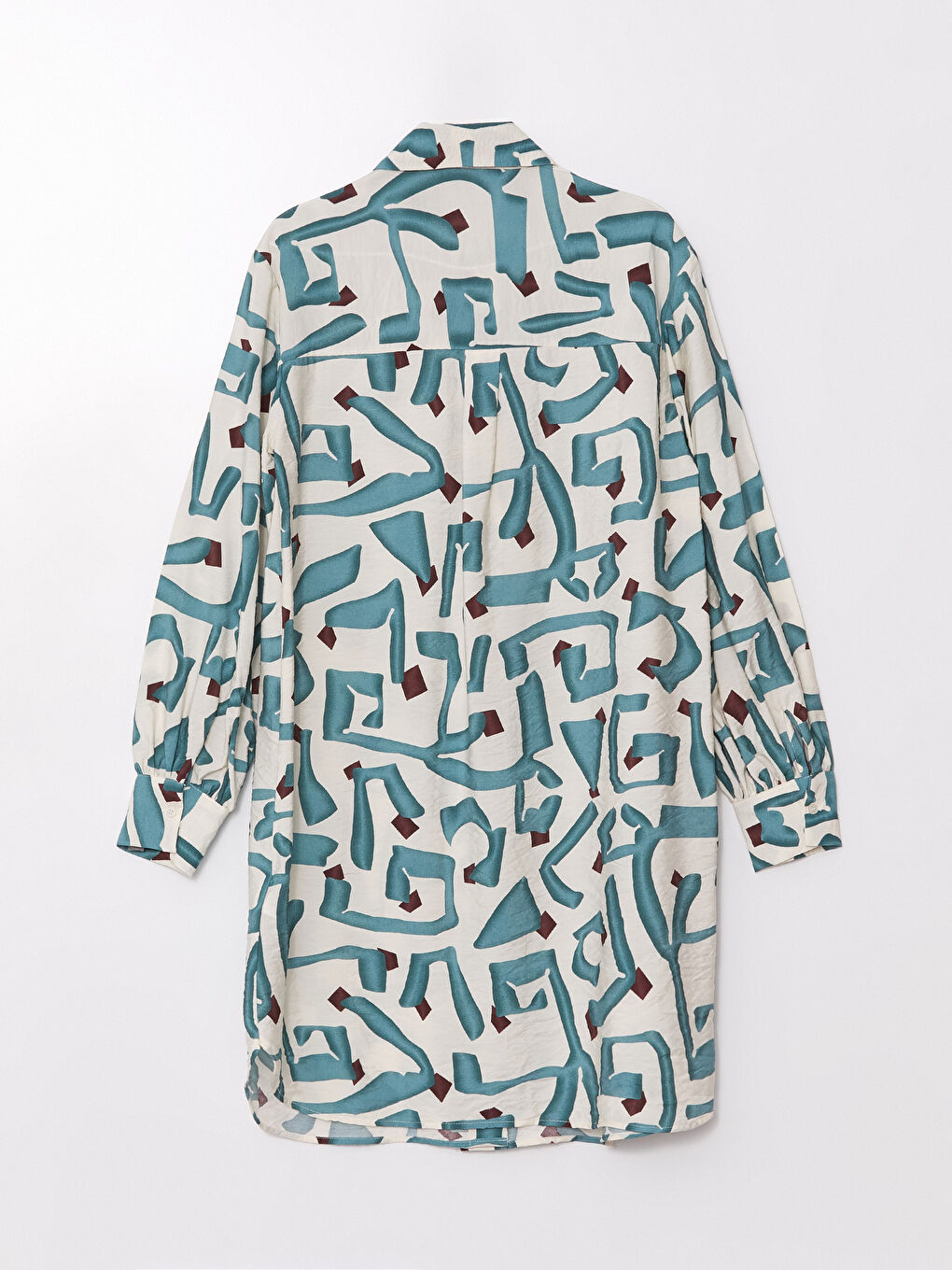 Patterned Women's Shirt Tunic -S4AQ08Z8-LSY