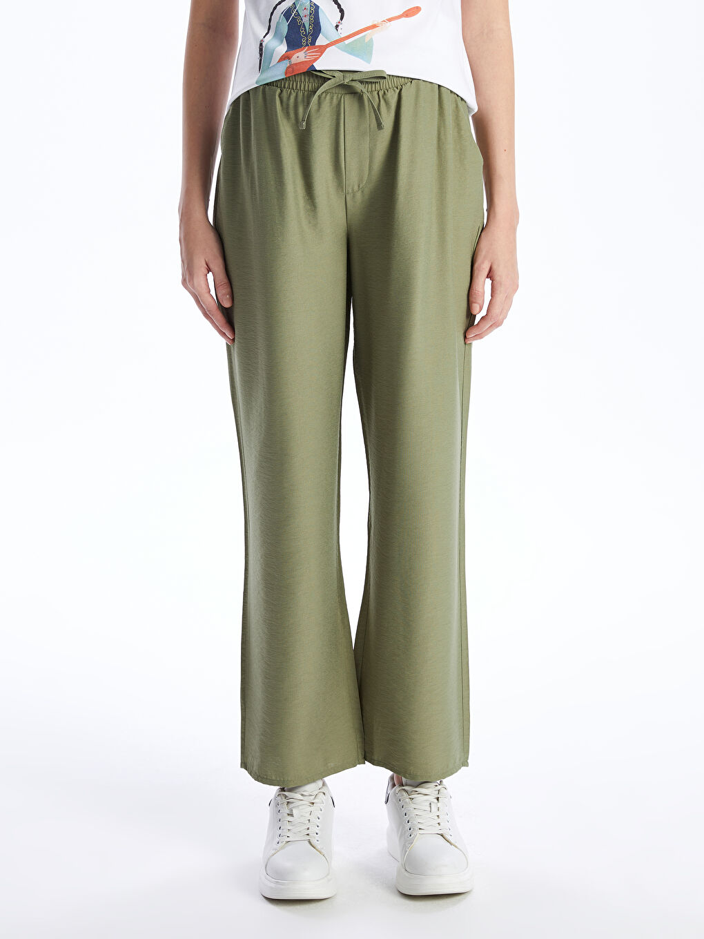 Elastischer Bund Bequeme Passform Mutterschaftshosen-2