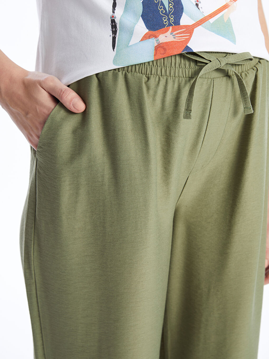 Elastischer Bund Bequeme Passform Mutterschaftshosen-4