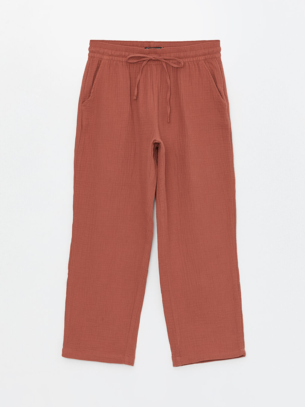 Elasticated Waist Relaxed Fit Women's Trousers-5