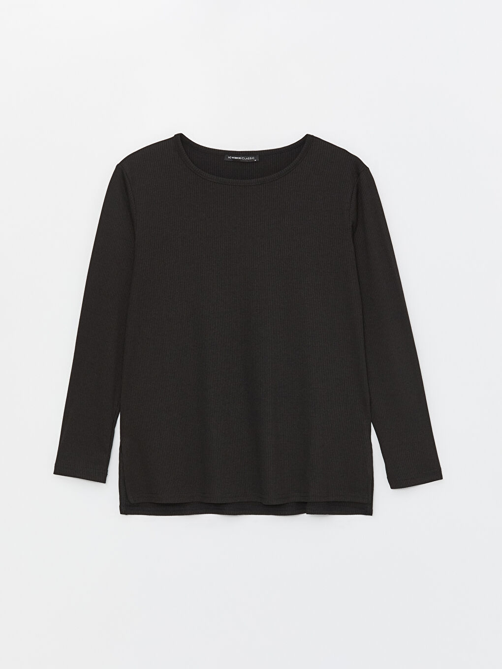 Crew Neck Plain Long Sleeve Women's T-Shirt -S4AQ26Z8-CVL