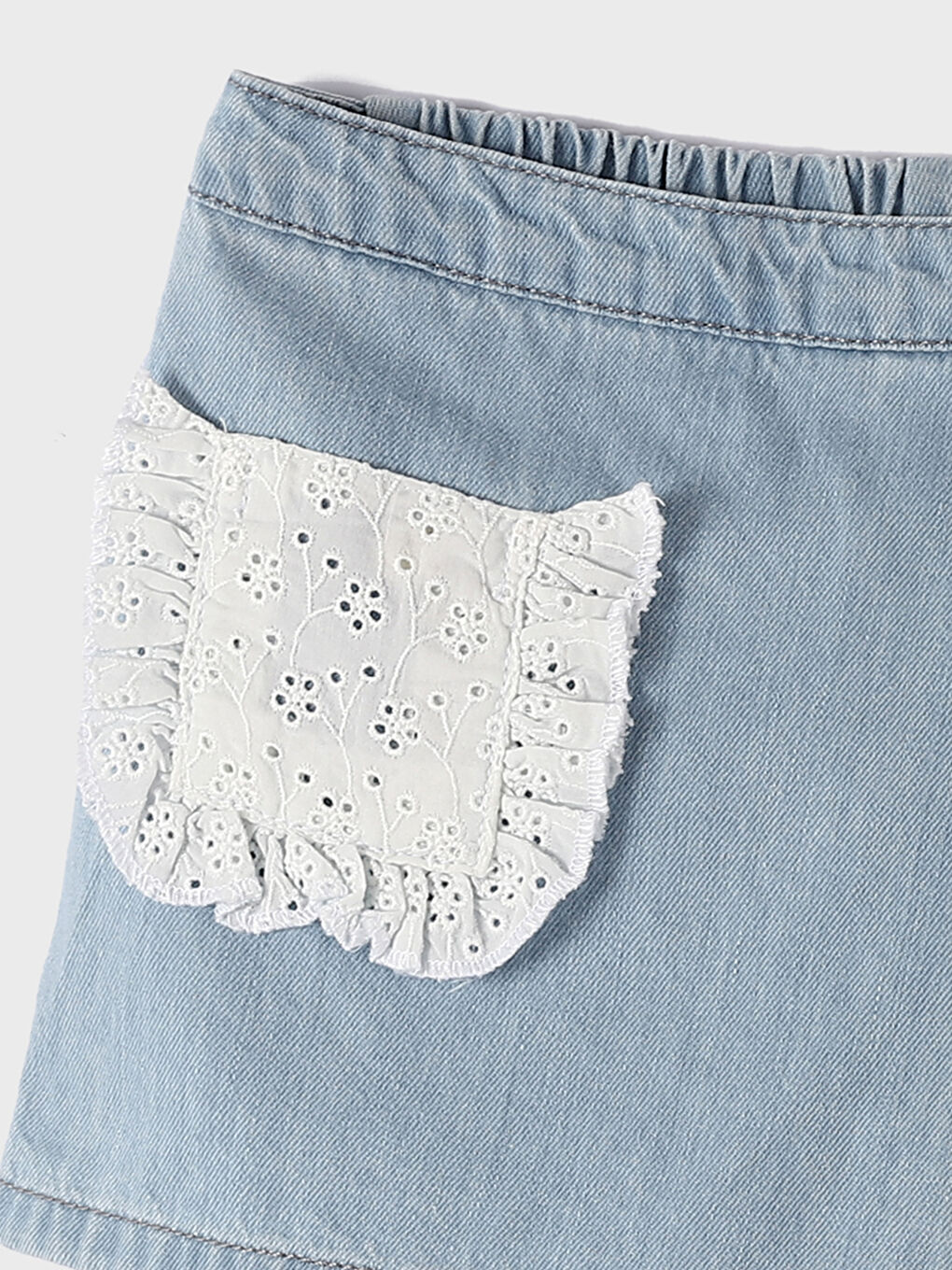 Elastic Waist Baby Girl Short Skirt-1