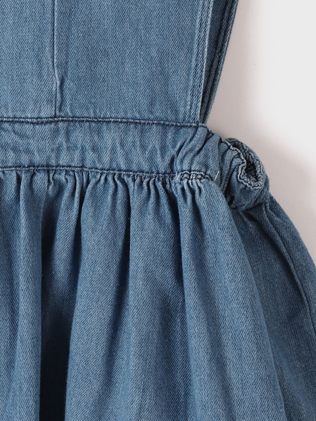 تنورة جينز بخصر مرن للبنات الرضع-3