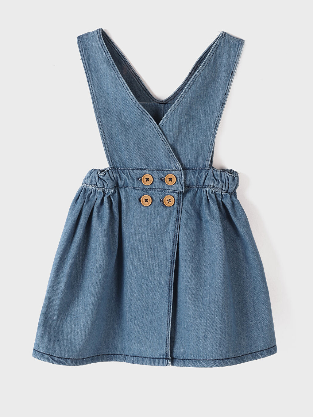 تنورة جينز بخصر مرن للبنات الرضع