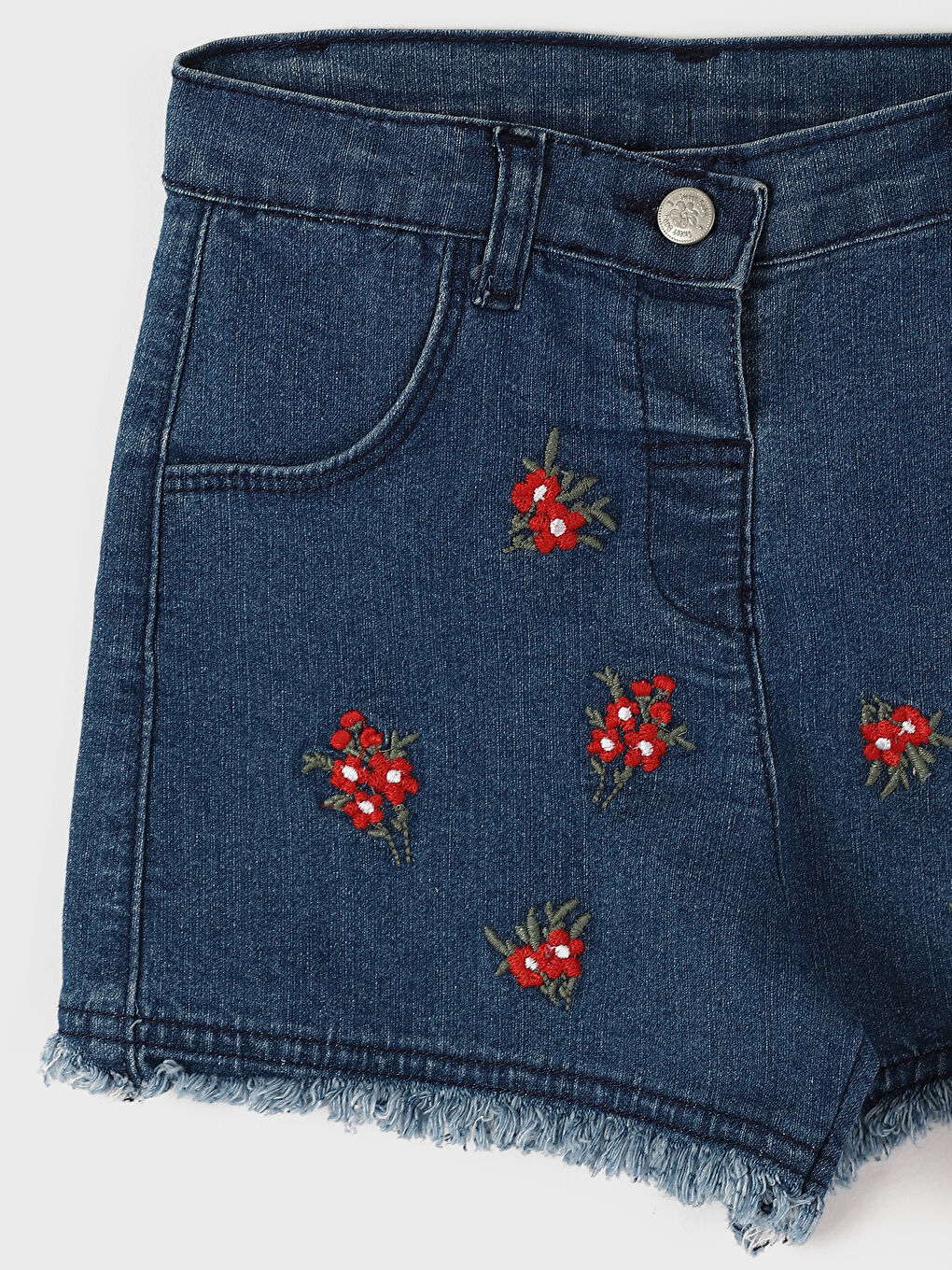 شورت جينز مطرز للبنات-1