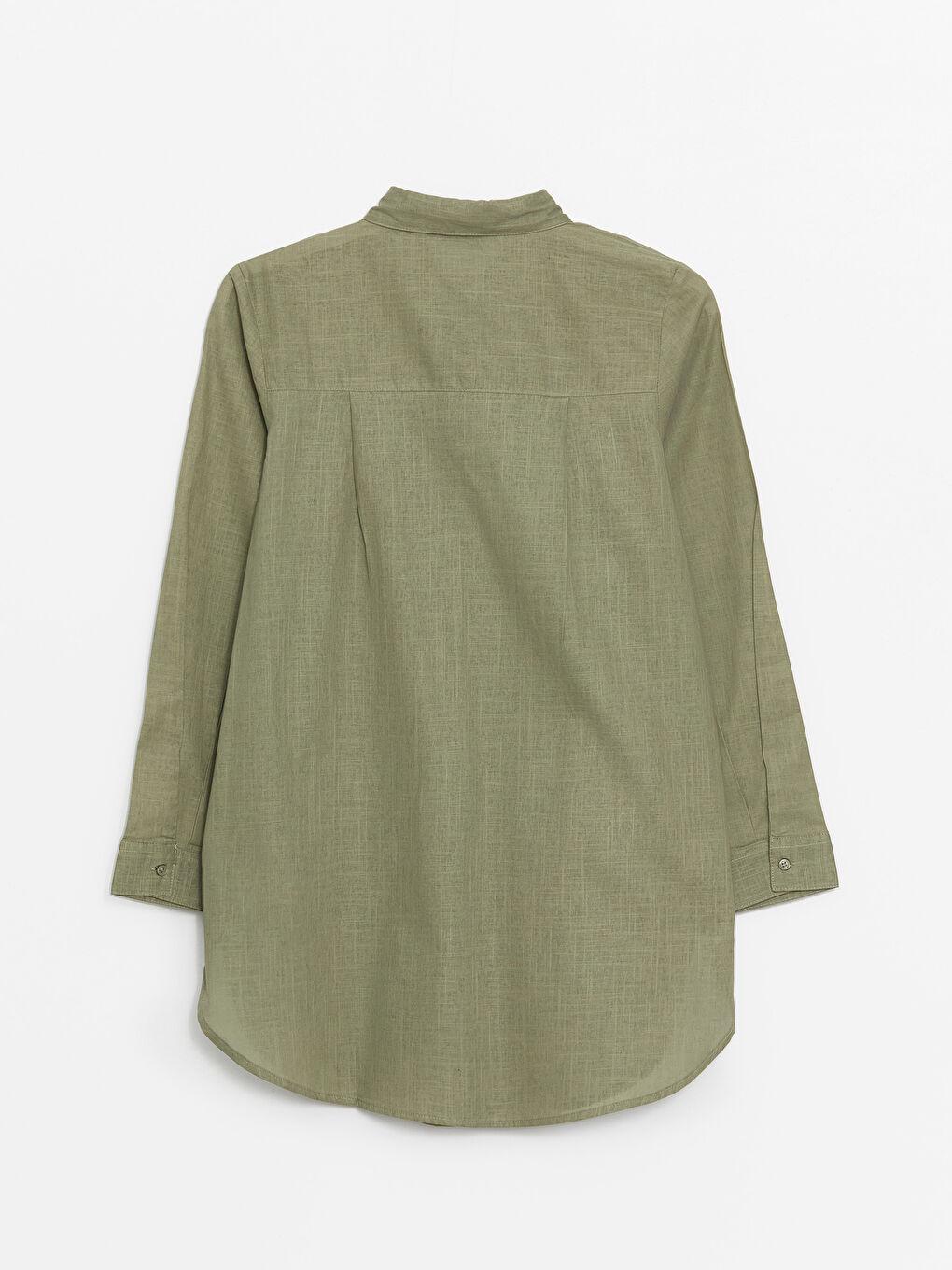 قميص تونيك للسيدات كم طويل سادة-6