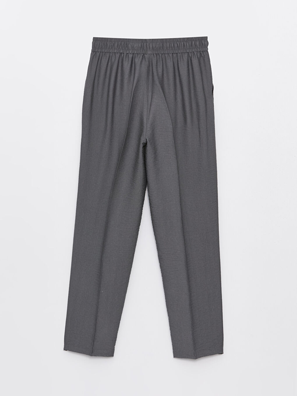 Women's Elastic Waist Relaxed Fit Linen-Look Trousers-5