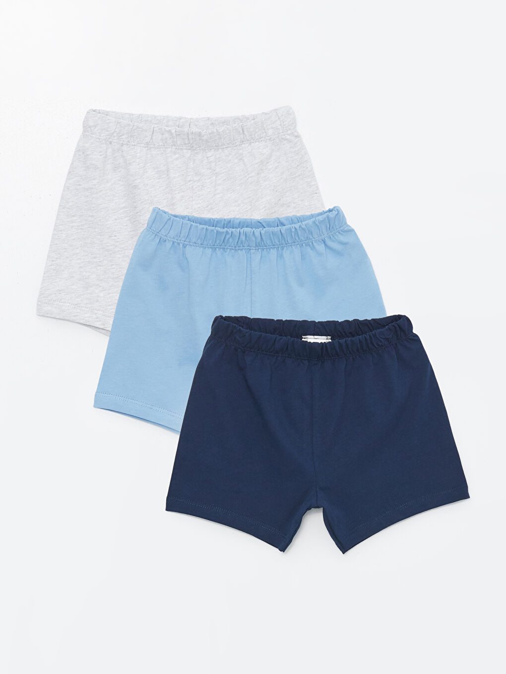 Elasticated Waist Basic Baby Boys' Shorts 3-pack
