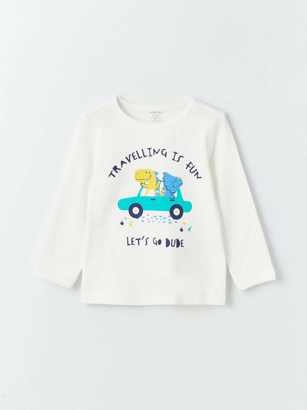 Crew Neck Long Sleeve Printed Baby Boy Pyjamas Set 2-Pack-1