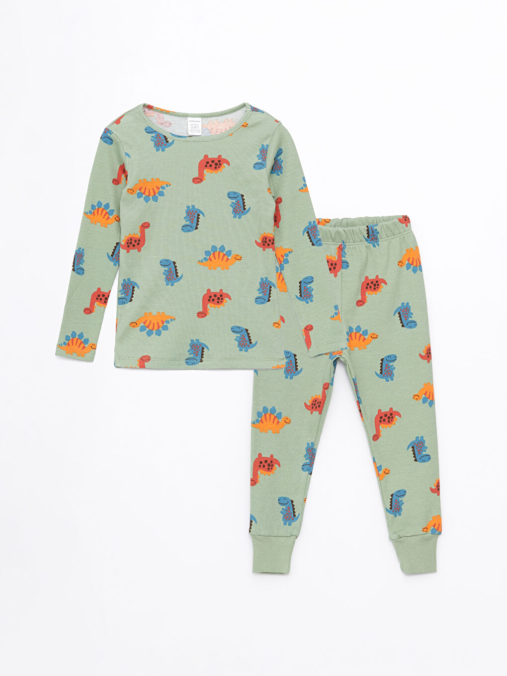 LCW baby Rundhalsausschnitt Langarm Bedrucktes Baby Jungen Pyjama-Set 2er-Pack -S4AR55Z1-LRN