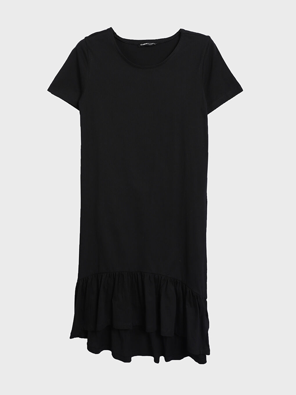 Crew Neck Plain Short Sleeve Women's Dress